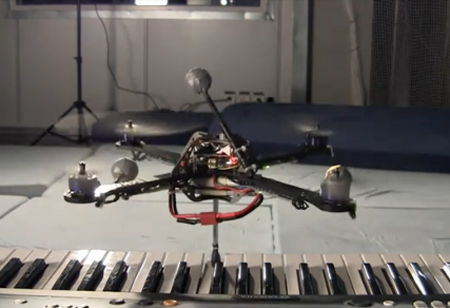 robot - Phi cơ đánh đàn trên không