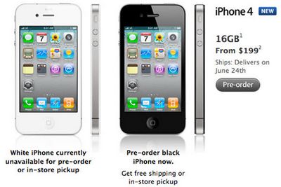 iPhone 4 trắng “lên kệ” vào ngày mai