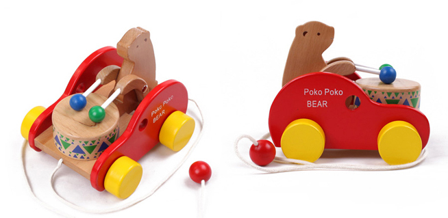 Xe keo danh trong Poko - Top 5 đồ chơi bằng gỗ tốt nhất cho bé lứa tuổi mầm non