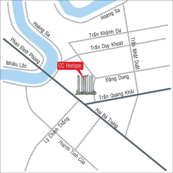 vi tri Horizon Tower - Khu căn hộ Horizon Tower – Quận 1, TP.Hồ Chí Minh