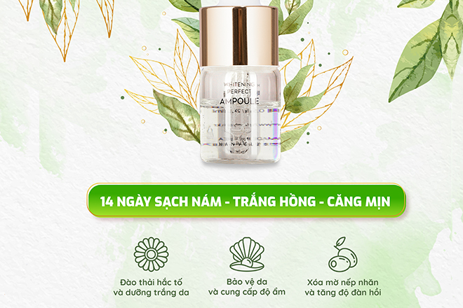 whitening perfect ampoule cong dung - Serum chống lão hoá và trị nám nào hiệu quả nhanh trong 1 tháng?