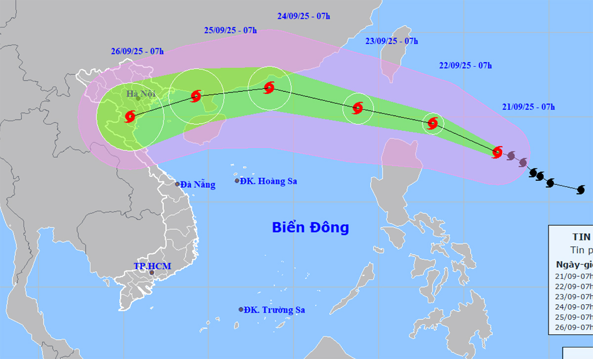Dự Báo Thời Tiết Hôm Nay: Bắc Bộ có thể chịu ảnh hưởng trực tiếp của bão Ragasa